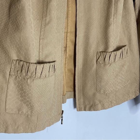 Christopher and Banks Croc Animal Print Short Blazer Jacket Size Small - Picture 7 of 7